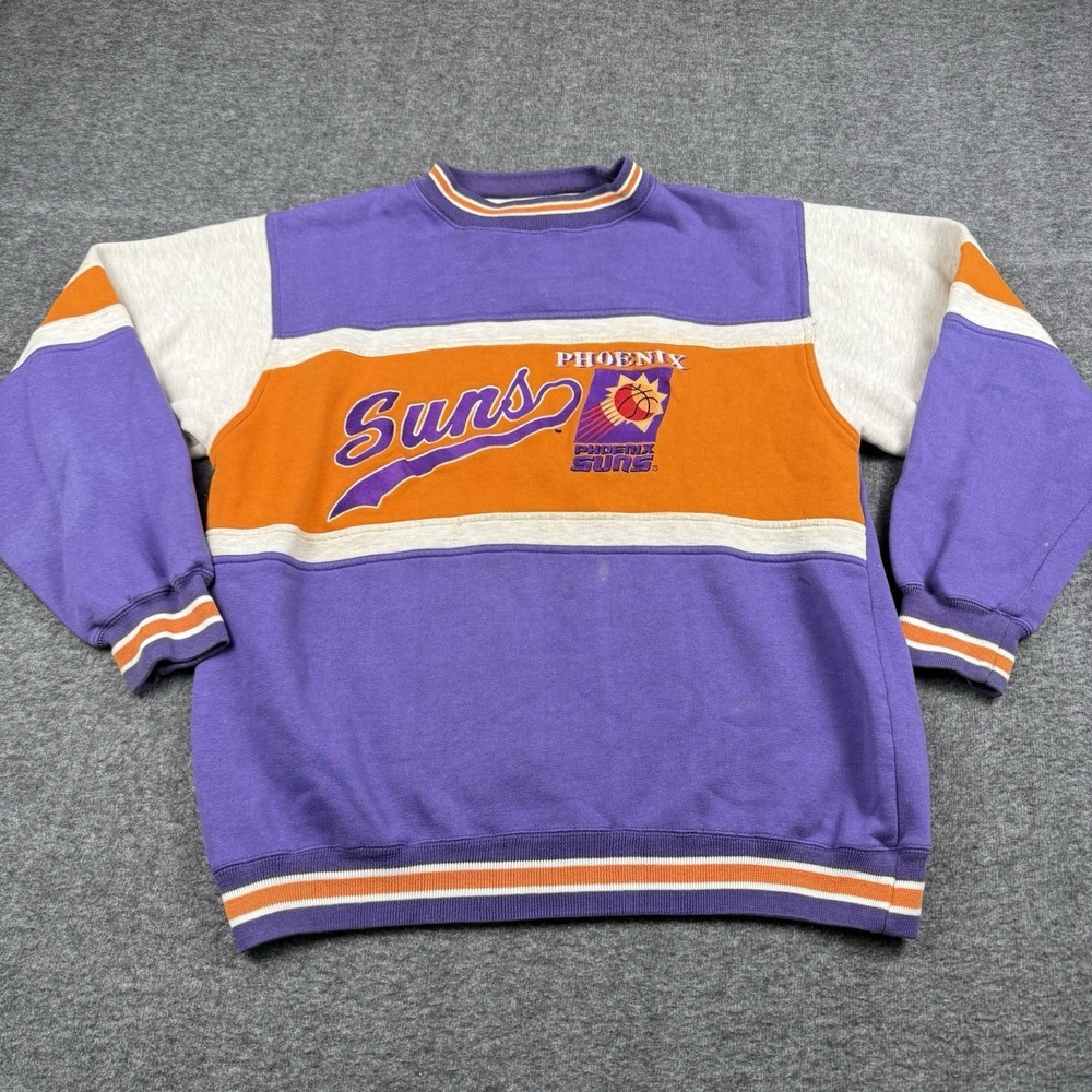 Vintage Phoenix Suns Sweatshirt Mens XL NBA Basketball Logo 7 Distressed 90s